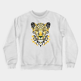 Abstract Geometric Leopard - Color Design Crewneck Sweatshirt